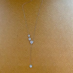 Sterling Silver Flower Necklace